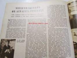 Suomen Kuvalehti 1954 nr 8, viulunrakennus on aina etsintää Yrjö Halonen,  Sallinen Suomen maalaustaiteen paha poika II, Laatokan-Karjala tänään