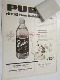 Suomen Kuvalehti 1954 nr 34, Parolan panssarit, Savonlinnan linnaneidot ja rouvat, Kypros, Kansikuva Mirjami Kuosmanen