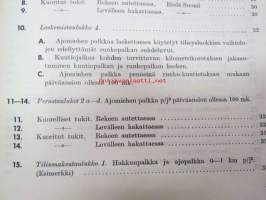 Metsätöiden palkkaperusteet - Komitean mietintö 1946