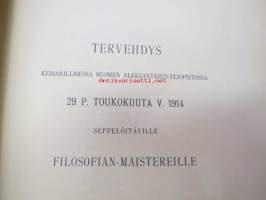 Filosofiemagister- och doktorspromotionen den 29 maj 1914 (Helsingfors universitet)