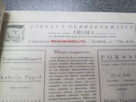 Messulehti julkaistu Husmoderförbundet´in leipä-, maidontuote-, rasva-aine- ja makeismessuilla 13-19 p. maaliskuuta 1928 - Mässbladet utgiven vid