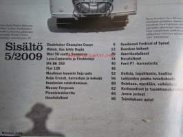 Mobilisti 2009 nr 5 -Lehti vanhojen autojen harrastajille, sisällysluettelo löytyy kuvista.