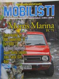 Mobilisti 2011 nr 4 + Lisäliite 31 sivuinen Jämi International Fly in &amp; Airshow -Lehti vanhojen autojen harrastajille, sisällysluettelo löytyy kuvista.