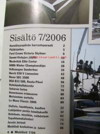 Mobilisti 2006 nr 7 -Lehti vanhojen autojen harrastajille, sisällysluettelo löytyy kuvista.