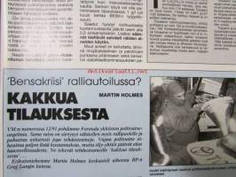 Vauhdin Maailma 1992 nr 8 -mm. Ralli-MM Uusi-Seelanti ja Argentiina, Formula 1 Englanti Ranska ja Saksa, Rauno Aaltosen ajokuolu, Alastaron Nitro-drag, Motofoto,