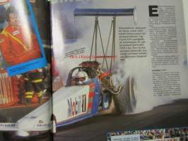 Vauhdin Maailma 1992 nr 8 -mm. Ralli-MM Uusi-Seelanti ja Argentiina, Formula 1 Englanti Ranska ja Saksa, Rauno Aaltosen ajokuolu, Alastaron Nitro-drag, Motofoto,