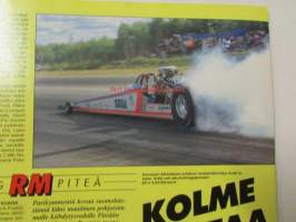 Vauhdin Maailma 1992 nr 8 -mm. Ralli-MM Uusi-Seelanti ja Argentiina, Formula 1 Englanti Ranska ja Saksa, Rauno Aaltosen ajokuolu, Alastaron Nitro-drag, Motofoto,