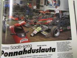 Vauhdin Maailma 1992 nr 8 -mm. Ralli-MM Uusi-Seelanti ja Argentiina, Formula 1 Englanti Ranska ja Saksa, Rauno Aaltosen ajokuolu, Alastaron Nitro-drag, Motofoto,