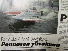 Vauhdin Maailma 1992 nr 9 -mm. Jyväskylän Suurajot, Formula 1 GP:t Unkari ja Belgia, Paris-Peking 16 000 km, Motocross-MM Heinola mestaruus jenkkeihin, Drag