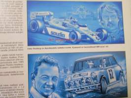 Vauhdin Maailma 1992 nr 10 -mm. Ralli-MM Australia, Ralli-SM Tampere Lammi ja Juniorit, Formula 1 GP:t Monza ja Estoril, Drag-SM Alastaro Finals, Mercedes 300SL