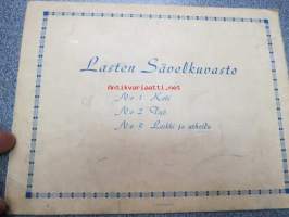 Lasten sävelkuvasto nr 1 Koti (1. osa kolmesta sarjaan kuuluneesta kirjasta), kuvittanut Rauha Nuolivaara-Manninen