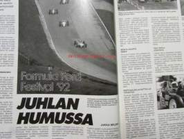 Vauhdin Maailma 1992 nr 11 -mm. Formula 1 Japani, Nissan GTi ryhmä N, Löytyykö Kuplalle haastajaa, Ralli-MM San Remo, Renault Clio S, Evo -32, Kuukauden Profiili