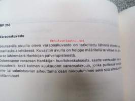 Massey Ferguson MF 265 käyttöohjekirja (lisäksi nelivedon 265-4 ohjeet) + varaosakuvasto
