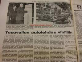 Koneviesti 1970 / 13-14 -mm. Konttikuivatuksesta ratkaisu, Käsin koskematta irtoviljan lannoitteen käsittelymenemenetelmistä, Hydrostaattinen voimansiirto,