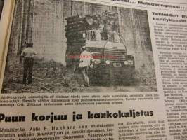 Koneviesti 1970 / 13-14 -mm. Konttikuivatuksesta ratkaisu, Käsin koskematta irtoviljan lannoitteen käsittelymenemenetelmistä, Hydrostaattinen voimansiirto,