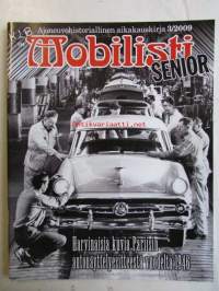 Mobilisti Senior, 2009 nr 3 -Lehti vanhojen autojen harrastajille, sisällysluettelo löytyy kuvista.