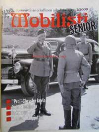 Mobilisti Senior, 2009 nr 1 -Lehti vanhojen autojen harrastajille, sisällysluettelo löytyy kuvista.