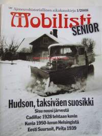 Mobilisti Senior, 2008 nr 1 -Lehti vanhojen autojen harrastajille, sisällysluettelo löytyy kuvista.