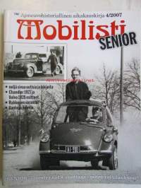 Mobilisti Senior, 2007 nr 4 -Lehti vanhojen autojen harrastajille, sisällysluettelo löytyy kuvista.