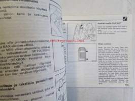 Mitsubishi Lancer Omistajan käsikirja - Owner&#039;s handbook