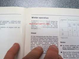 Volkswagen Diesel Industrial Engine 068.2 Instruction Manual  -teollisuusmoottorin käyttöohjekirja englanniksi
