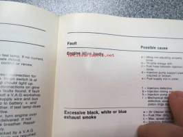 Volkswagen Diesel Industrial Engine 068.2 Instruction Manual  -teollisuusmoottorin käyttöohjekirja englanniksi