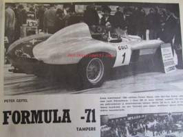 Vauhdin Maailma 1971 nr 5 -mm. XXXVI Päijänteen ympäriajo, Saabiakin suomalaisempia auto, 19. Itä-Afrikan Safari-Ralli Ei pohjan poikia palele (sillä kiukku