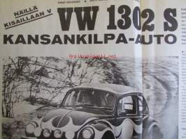 Vauhdin Maailma 1971 nr 5 -mm. XXXVI Päijänteen ympäriajo, Saabiakin suomalaisempia auto, 19. Itä-Afrikan Safari-Ralli Ei pohjan poikia palele (sillä kiukku