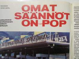 Vauhdin Maailma 1973 nr 5 -mm. Emerson Fittibaldi tentissä, Fiat vanhin osastopäälikkö Enzo Ferrari, Vuosikymmen Eläintarha ajosta, Saarinen sekoitti suurten