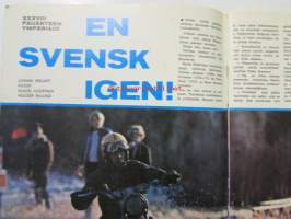 Vauhdin Maailma 1973 nr 5 -mm. Emerson Fittibaldi tentissä, Fiat vanhin osastopäälikkö Enzo Ferrari, Vuosikymmen Eläintarha ajosta, Saarinen sekoitti suurten