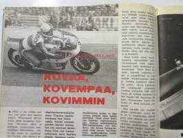 Vauhdin Maailma 1973 nr 5 -mm. Emerson Fittibaldi tentissä, Fiat vanhin osastopäälikkö Enzo Ferrari, Vuosikymmen Eläintarha ajosta, Saarinen sekoitti suurten