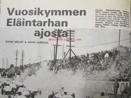 Vauhdin Maailma 1973 nr 5 -mm. Emerson Fittibaldi tentissä, Fiat vanhin osastopäälikkö Enzo Ferrari, Vuosikymmen Eläintarha ajosta, Saarinen sekoitti suurten