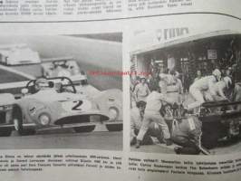 Vauhdin Maailma 1973 nr 5 -mm. Emerson Fittibaldi tentissä, Fiat vanhin osastopäälikkö Enzo Ferrari, Vuosikymmen Eläintarha ajosta, Saarinen sekoitti suurten