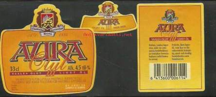 Aura III olut - olutetiketti