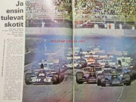 Vauhdin Maailma 1973 nr 11 -mm. Veemax Supervee Pinaaleille, Leksan 3. kerta interserien voittoon, ST rintamalla tapahtuu, Porschen ja VW tiet eroavat?, Kevyttä