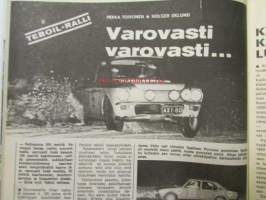 Vauhdin Maailma 1973 nr 11 -mm. Veemax Supervee Pinaaleille, Leksan 3. kerta interserien voittoon, ST rintamalla tapahtuu, Porschen ja VW tiet eroavat?, Kevyttä