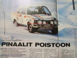 Vauhdin Maailma 1973 nr 4 -mm. Parasta Pickoa marmorihalleissa, Drag Racing II amatöörit viivalla, SM-Jäärata pisteet 1973, Formula SuperVee, VM rallikoulu III,