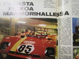 Vauhdin Maailma 1973 nr 4 -mm. Parasta Pickoa marmorihalleissa, Drag Racing II amatöörit viivalla, SM-Jäärata pisteet 1973, Formula SuperVee, VM rallikoulu III,