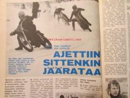 Vauhdin Maailma 1973 nr 3 -mm. Drag Racing, Super Veet Daytonassa, Formula 1 avaus ArgentiinanGran Premio de la Rebilicalla, Kartista kuninkuuteen, Jarno Saarisen