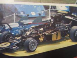 Vauhdin Maailma 1973 nr 2  sis. mm.  seur.  artikkelit / kuvat / mainokset; Marlboro World Championship Teamin 1973 esittely Genevessä, Ei ole riemulla rajaa kun