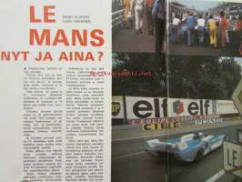 Vauhdin Maailma 1973 nr 7 -mm. VI Suur-Saimaan ajot Saimaan suuret säpinät - ja Söhläykset, Formula 1 Ruotsin Grand Prix, Indyn nurja puoli, Jackie Stewart