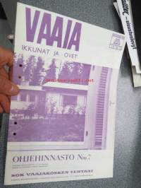 Vaaja moduulimitoitettu ikkunamallisto sekä ovet 1.11.1969 -myyntiesite