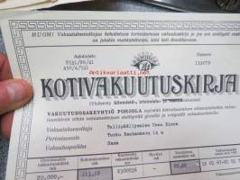 Kotivakuutuskirja 1.2.1967