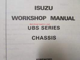 Isuzu Motors Limited UBS Series-Chassis Workshop Manual