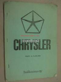 Chrysler käyttö- ja huolto-ohje