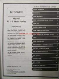 Nissan Service manual, Model F22 &amp; H40 series