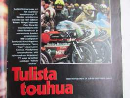 Vauhdin Maailma 1975 nr 5 -mm. Shokki-Cecotto, Ison koirankoppi Mini, Saammeko esitellä Kuningas Richard, Alpine Renault V6 Turbo, TT Tuoreinta tekniikkaa, Trialin