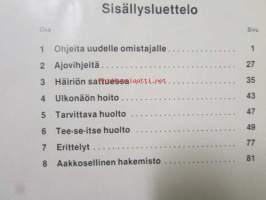 Toyota Corolla FWD -Omistajan käsikirja
