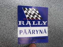 Rally Päärynä / Rauhalan juomatehdas, Kuhmo -etiketti