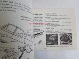 Corvair 1965 Owner&#039;s guide -Omistajan käsikirja